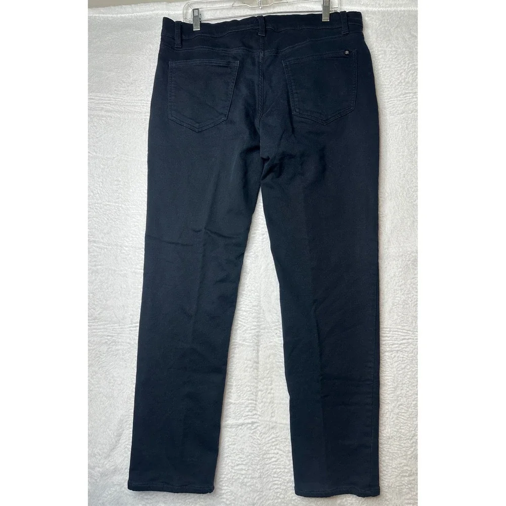 Banana Republic Mens 34x30 Black Straight Leg 5-Pocket Pants Chinos 0572